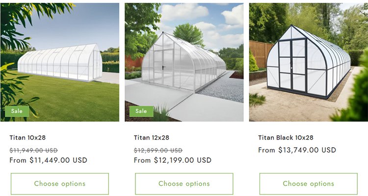 Where to buy a greenhouse in USA